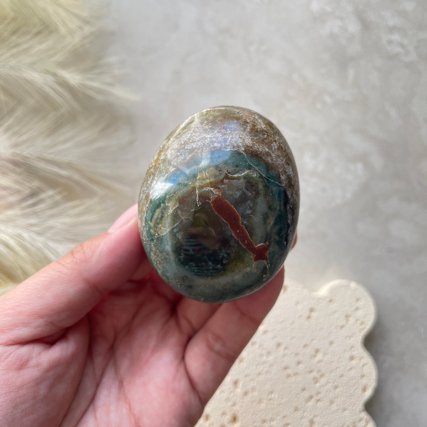 Ocean Jasper Palm Stone