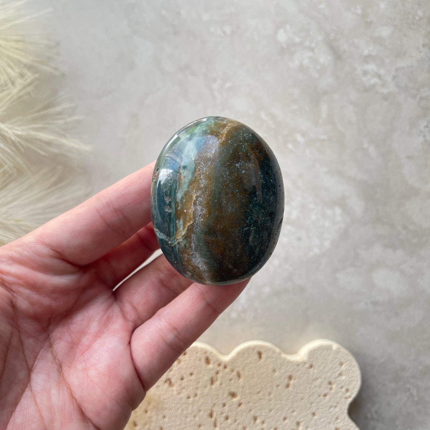 Ocean Jasper Palm Stone