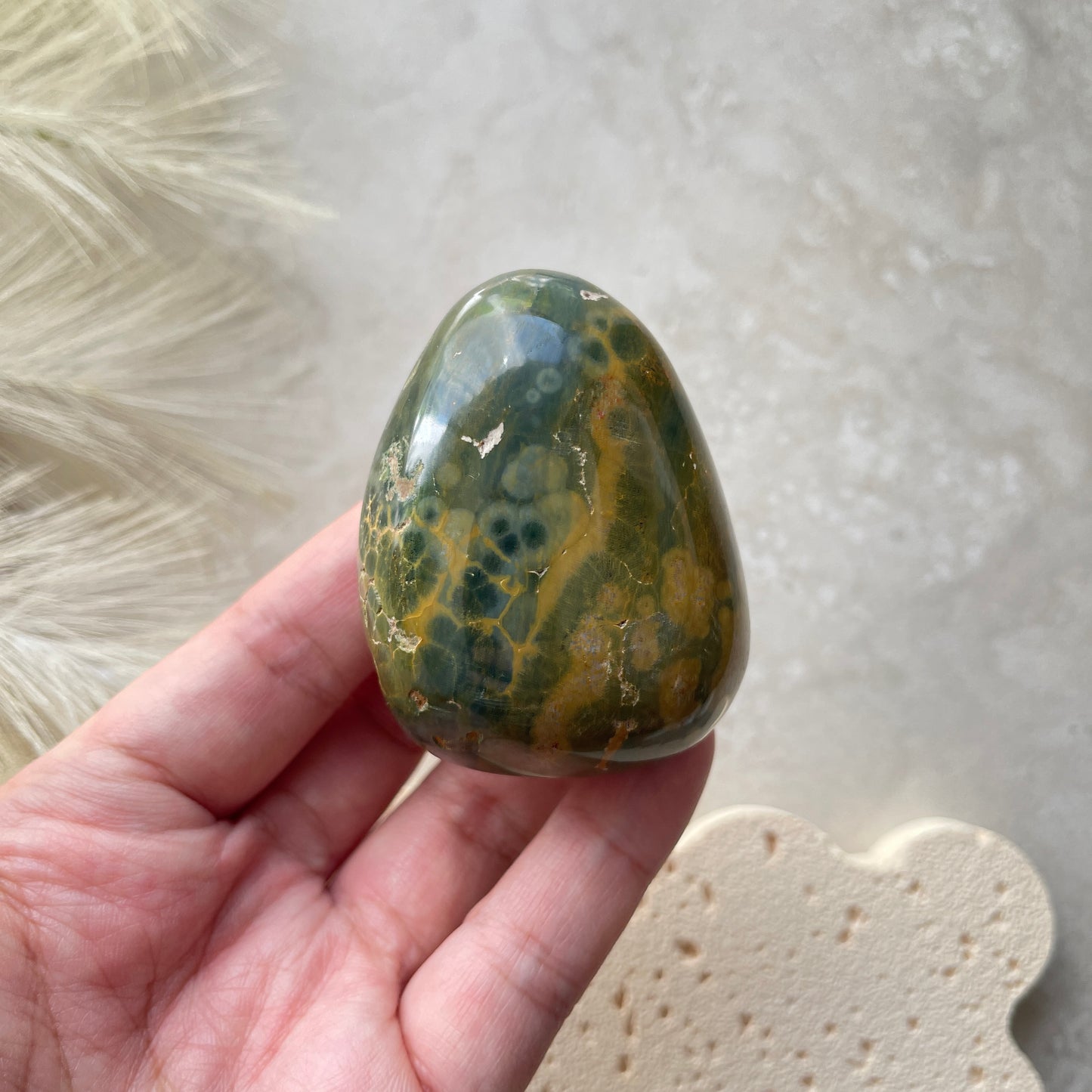 Ocean Jasper Palm Stone