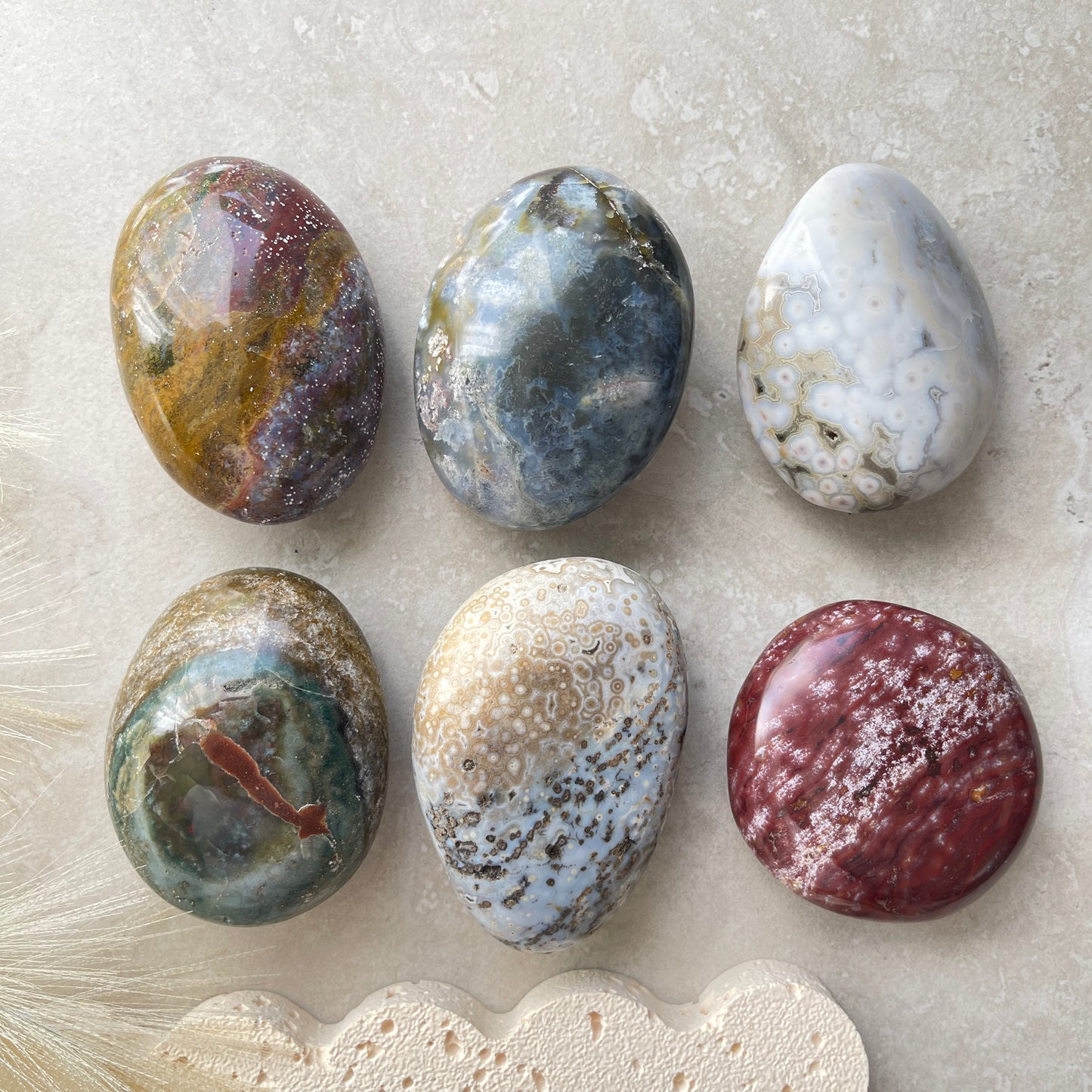 Ocean Jasper Palm Stone