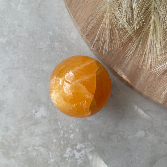 Orange Calcite Sphere