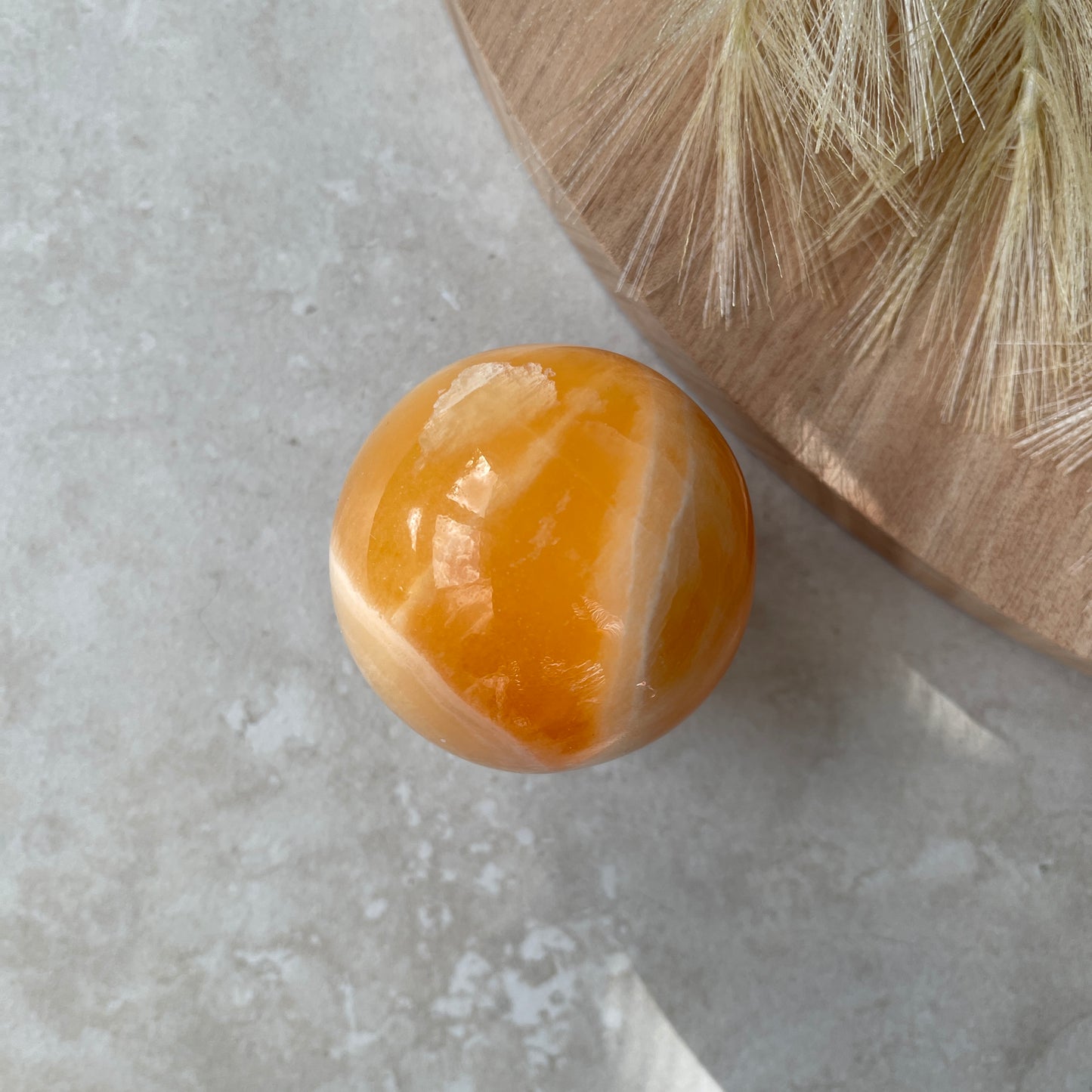 Orange Calcite Sphere