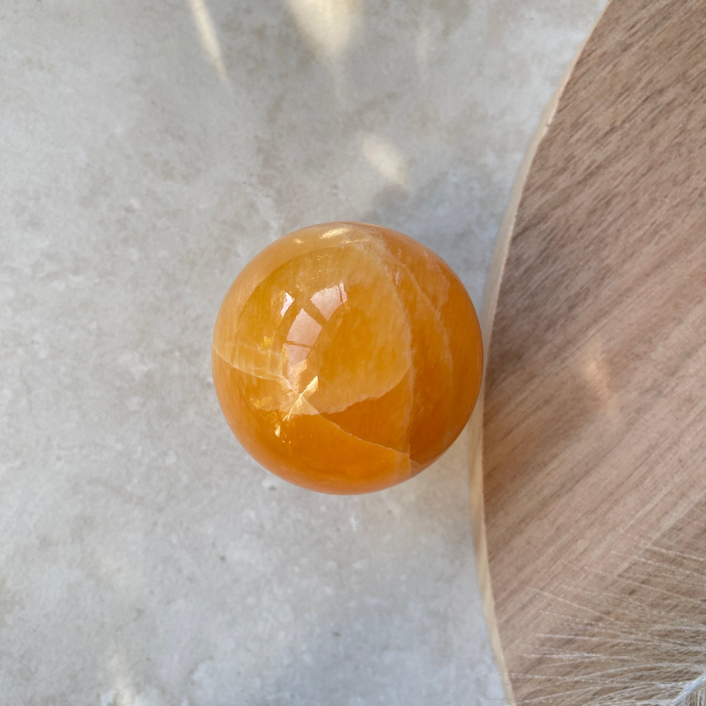 Orange Calcite Sphere