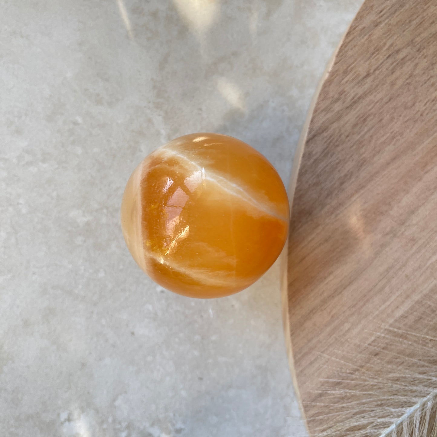 Orange Calcite Sphere