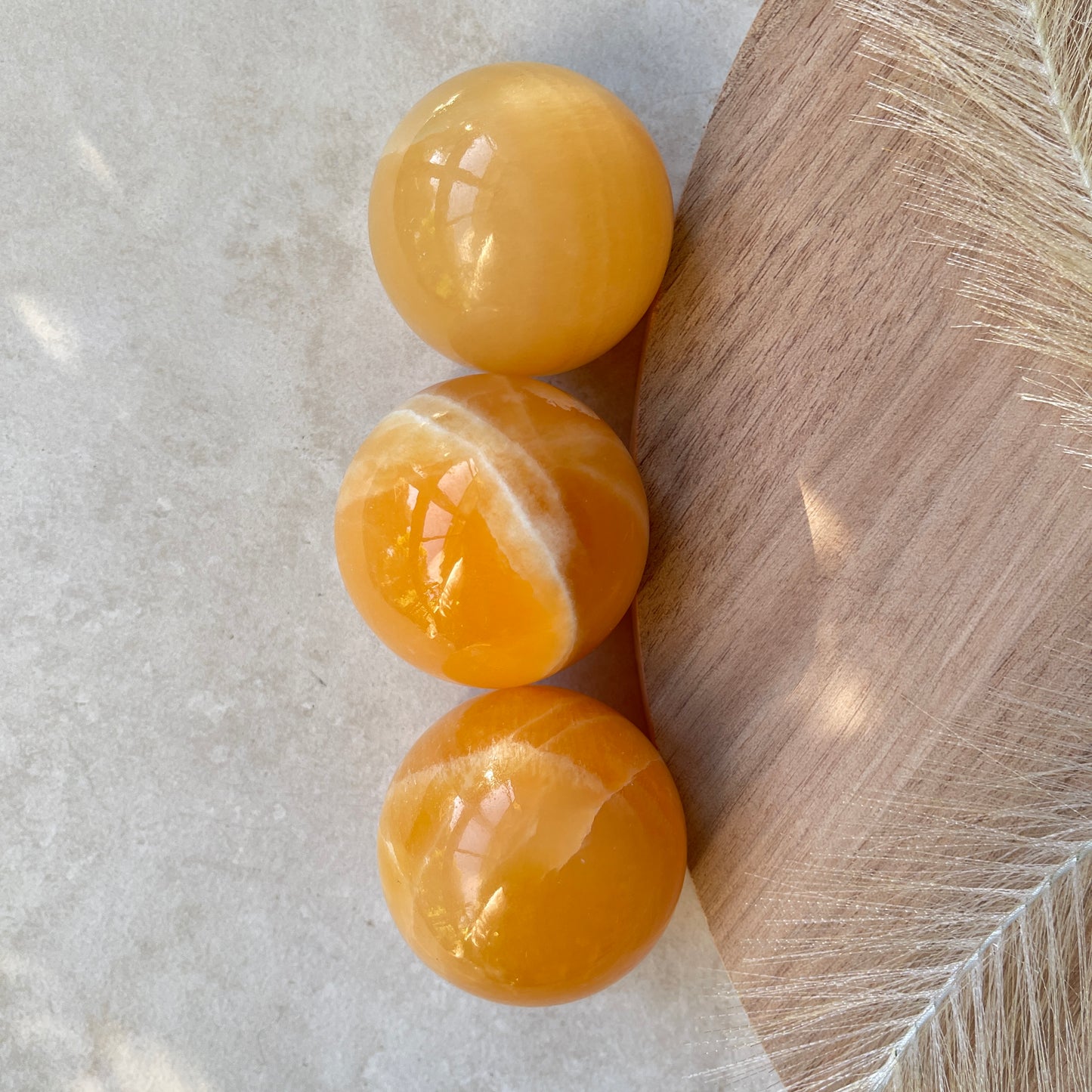 Orange Calcite Sphere