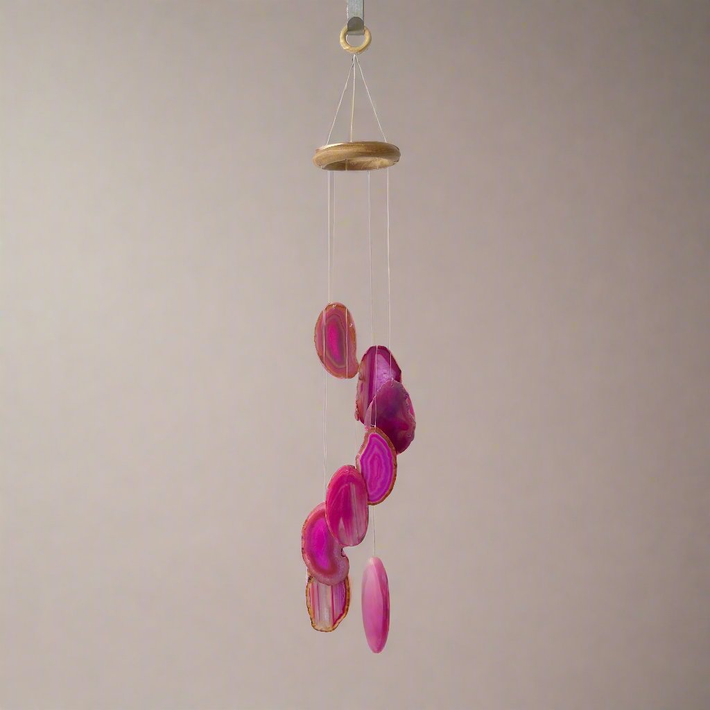 Agate Wind Chime | Pink