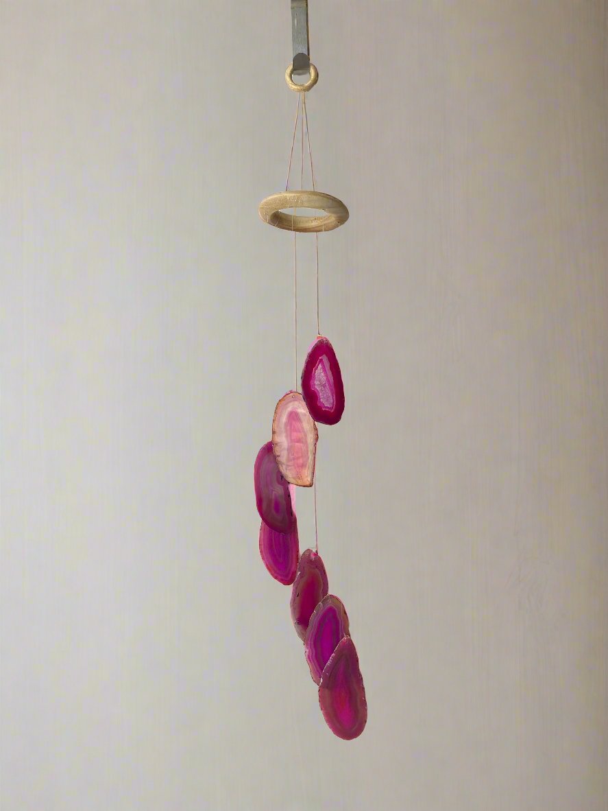 Agate Wind Chime | Pink