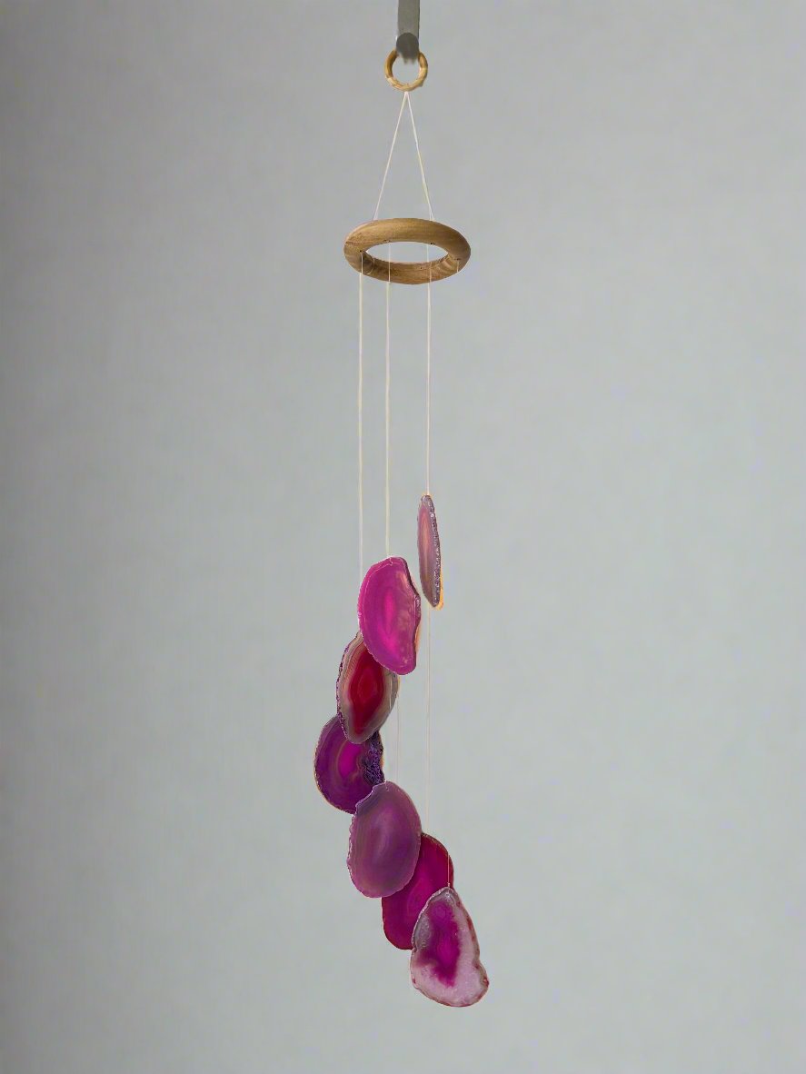 Agate Wind Chime | Pink