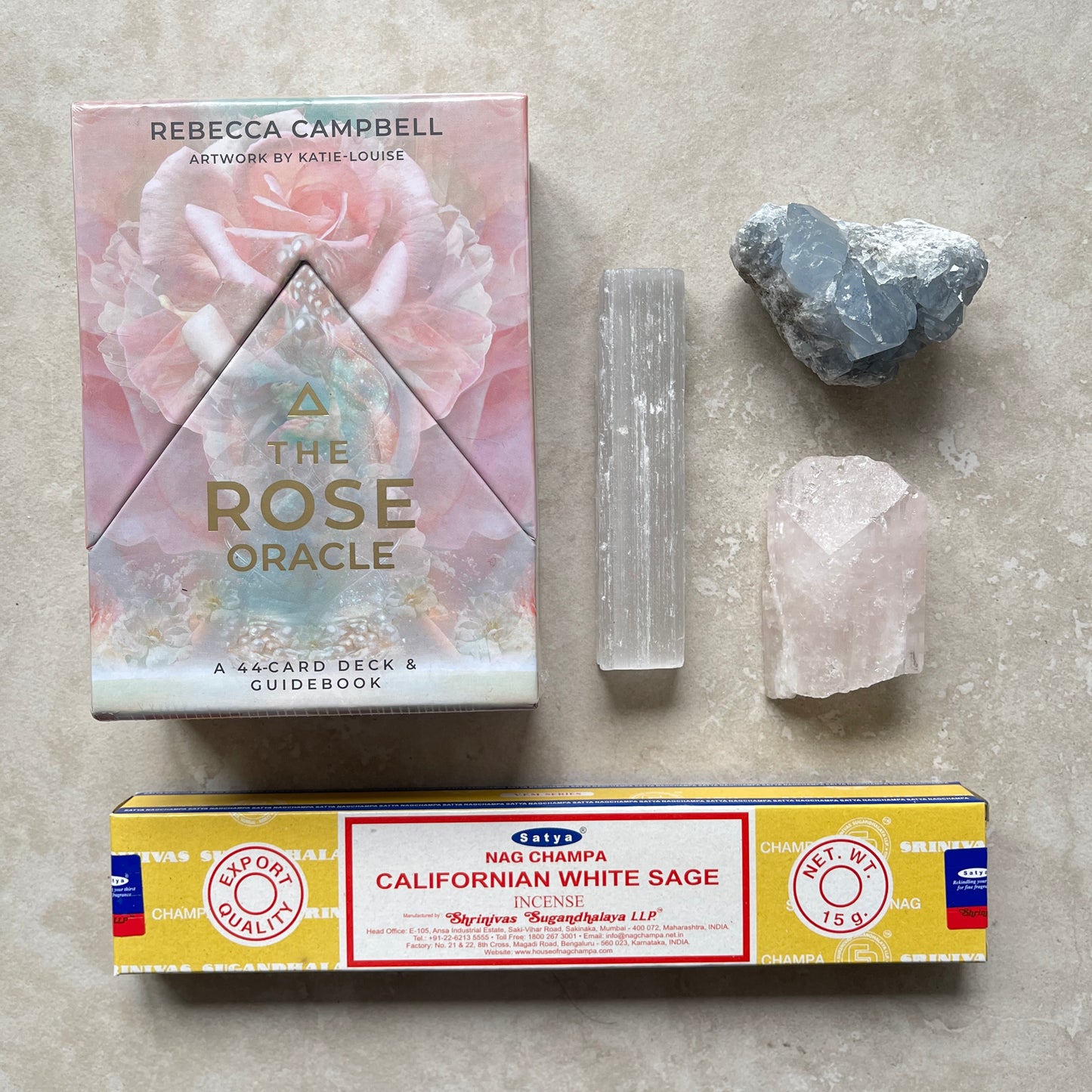 Crystal and The Rose Oracle Card Set Gift Box Bundle