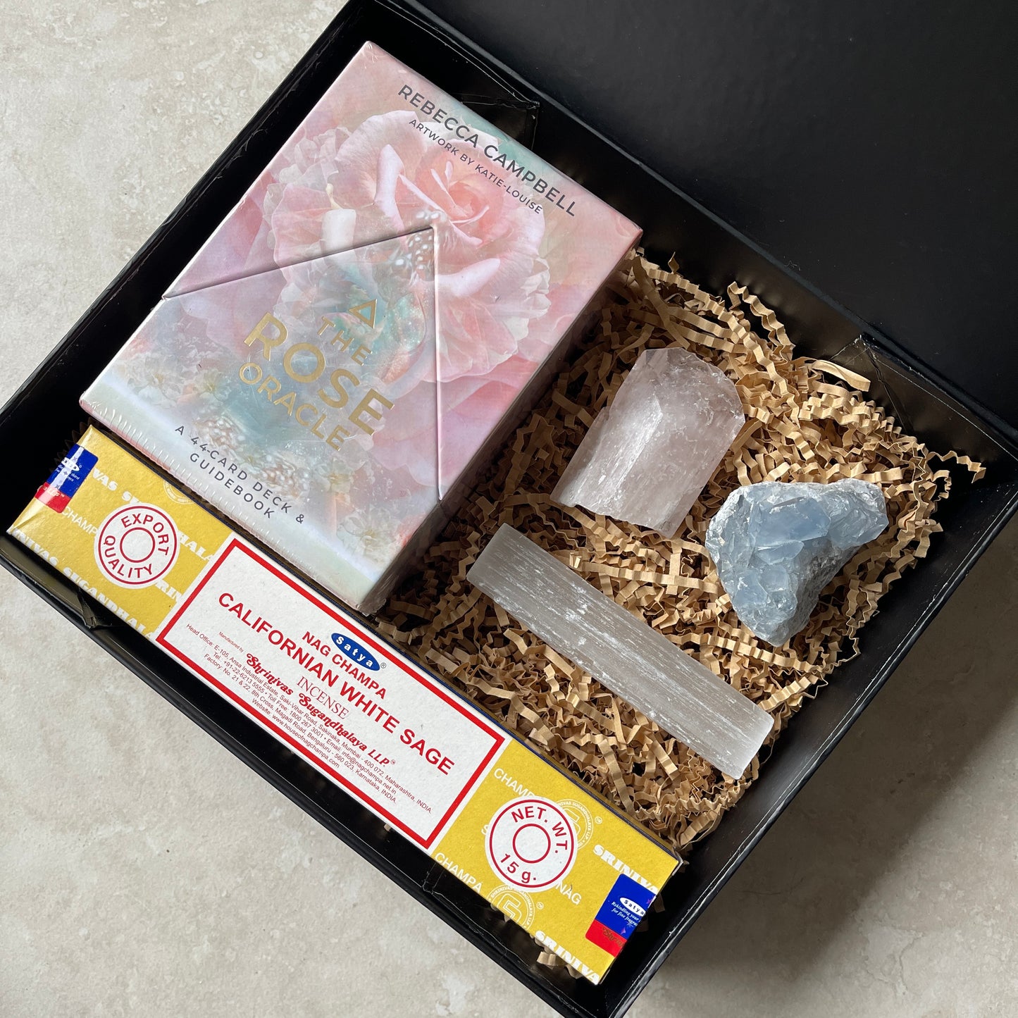 Crystal and The Rose Oracle Card Set Gift Box Bundle