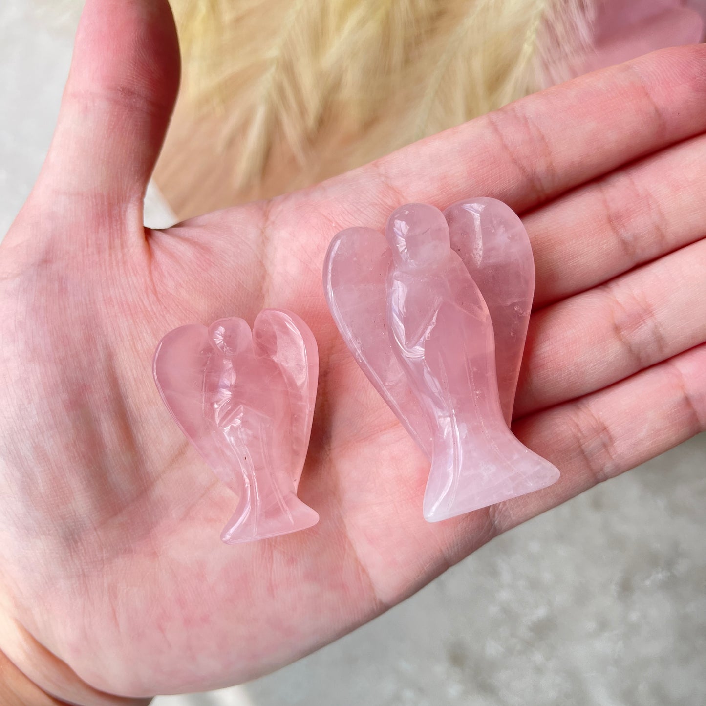 Rose Quartz Angel Medium