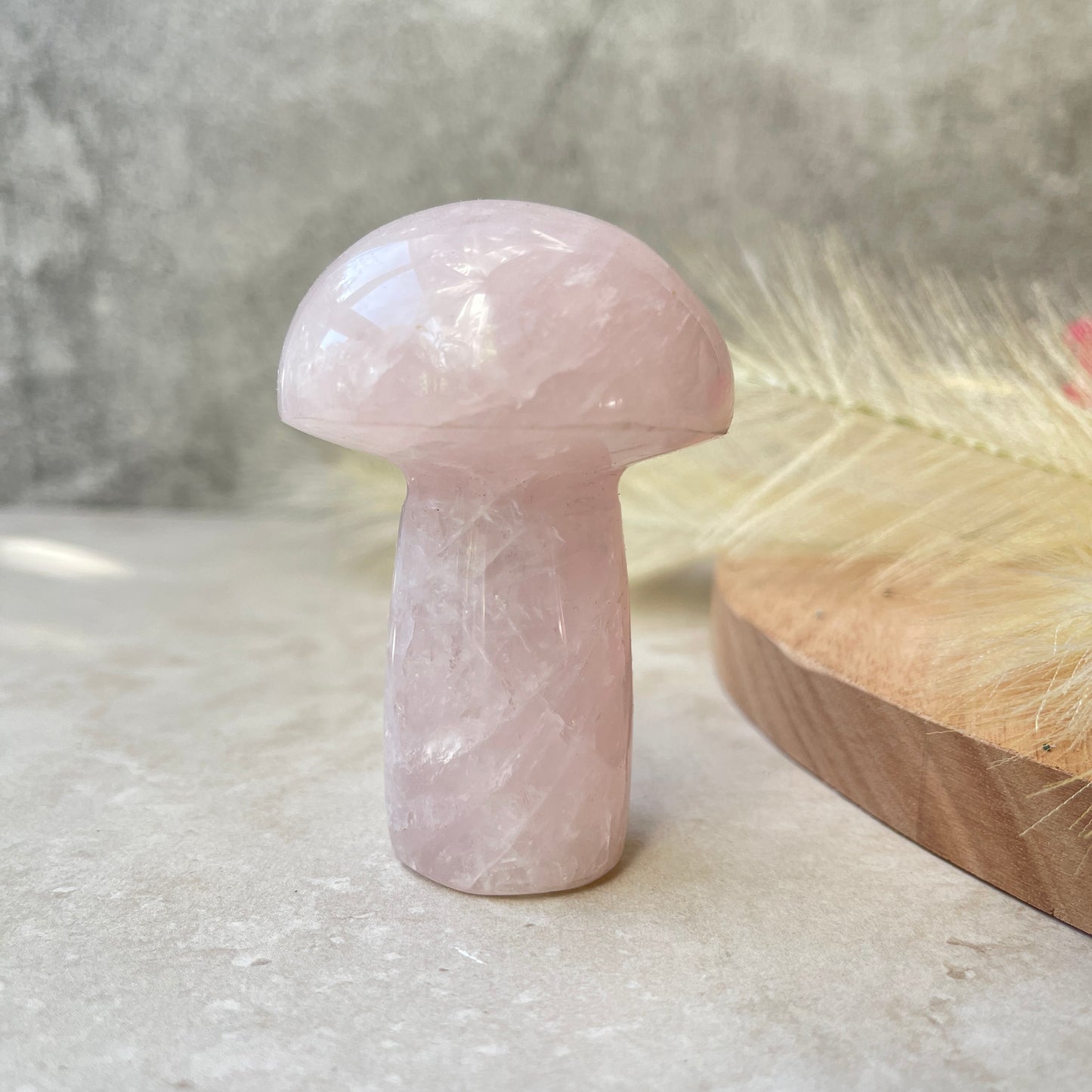 Rose Quartz Mushroom