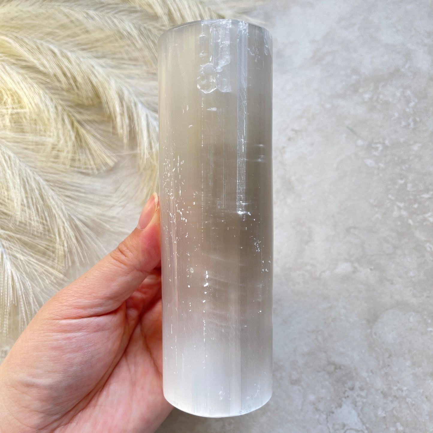 Selenite Harmoniser Cylinder