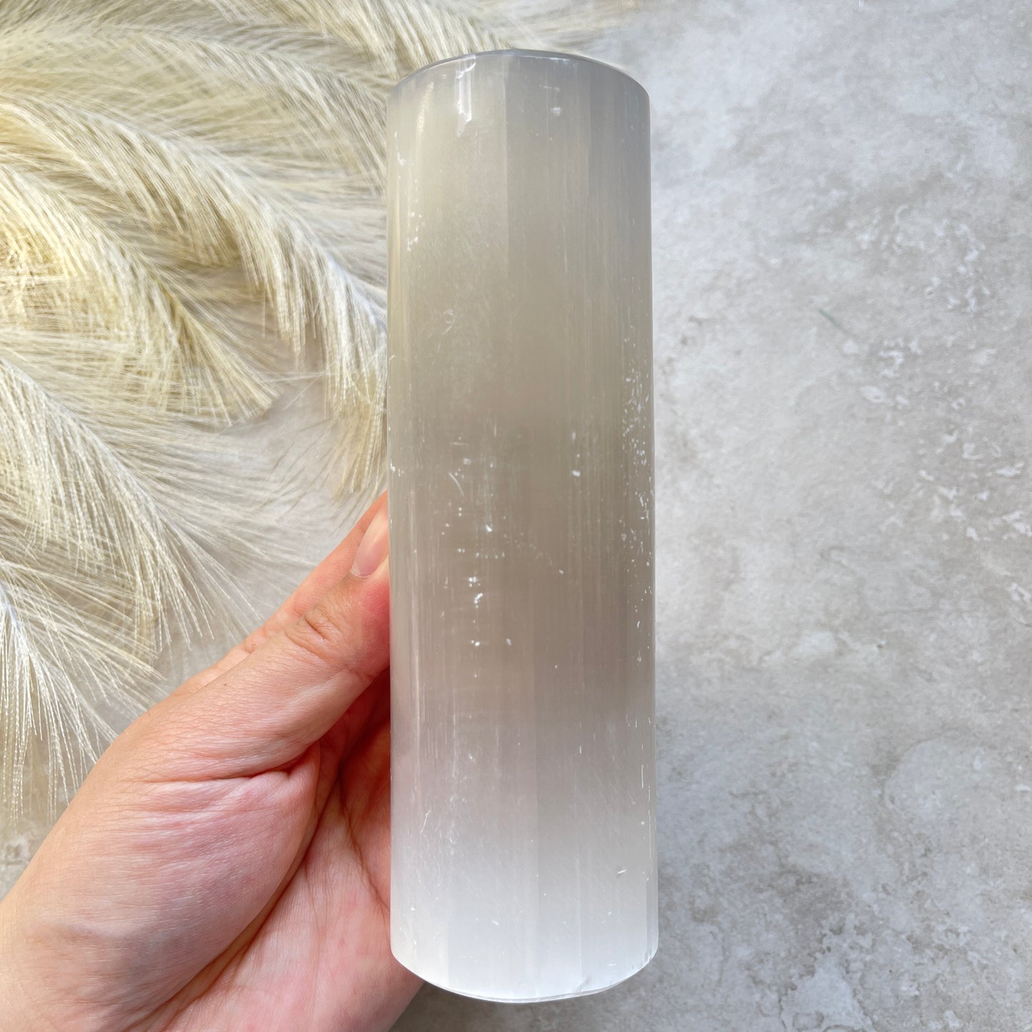 Selenite Harmoniser Cylinder