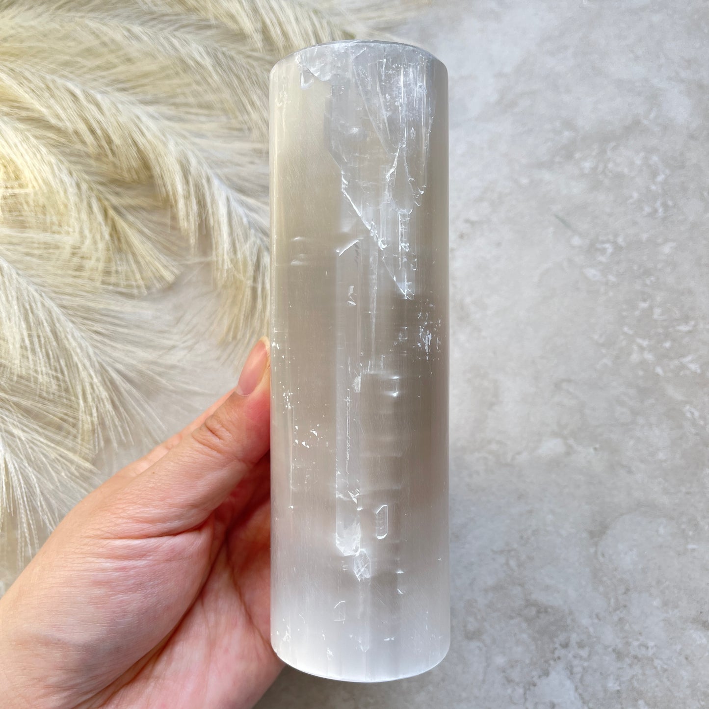 Selenite Harmoniser Cylinder