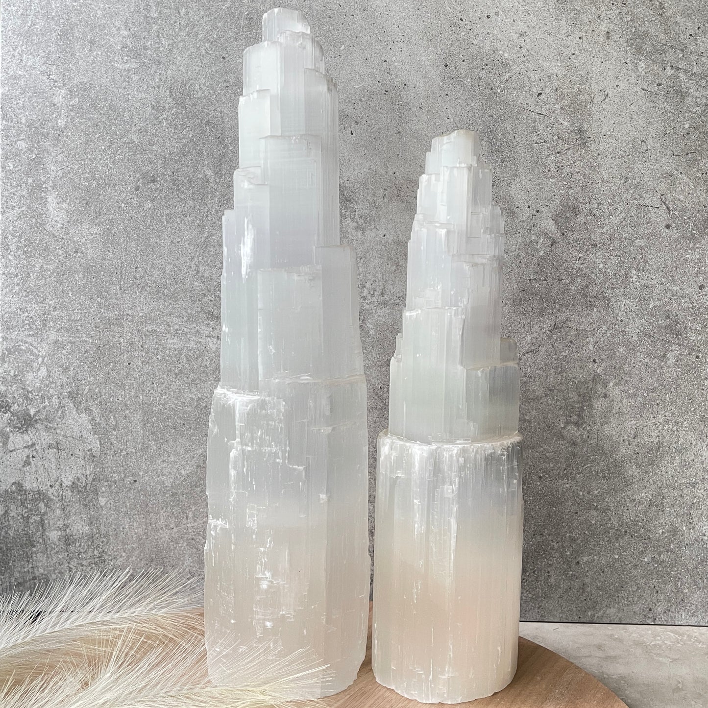 Selenite Castle Lamp Extra Large 40-45cm