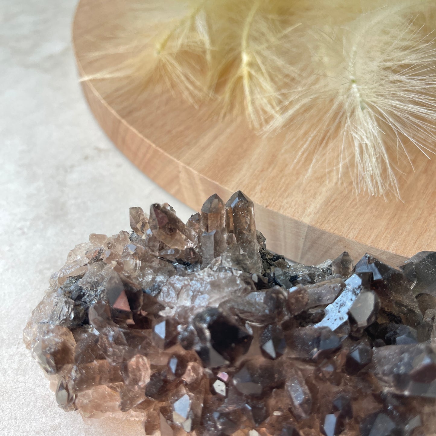 Smoky Quartz Cluster