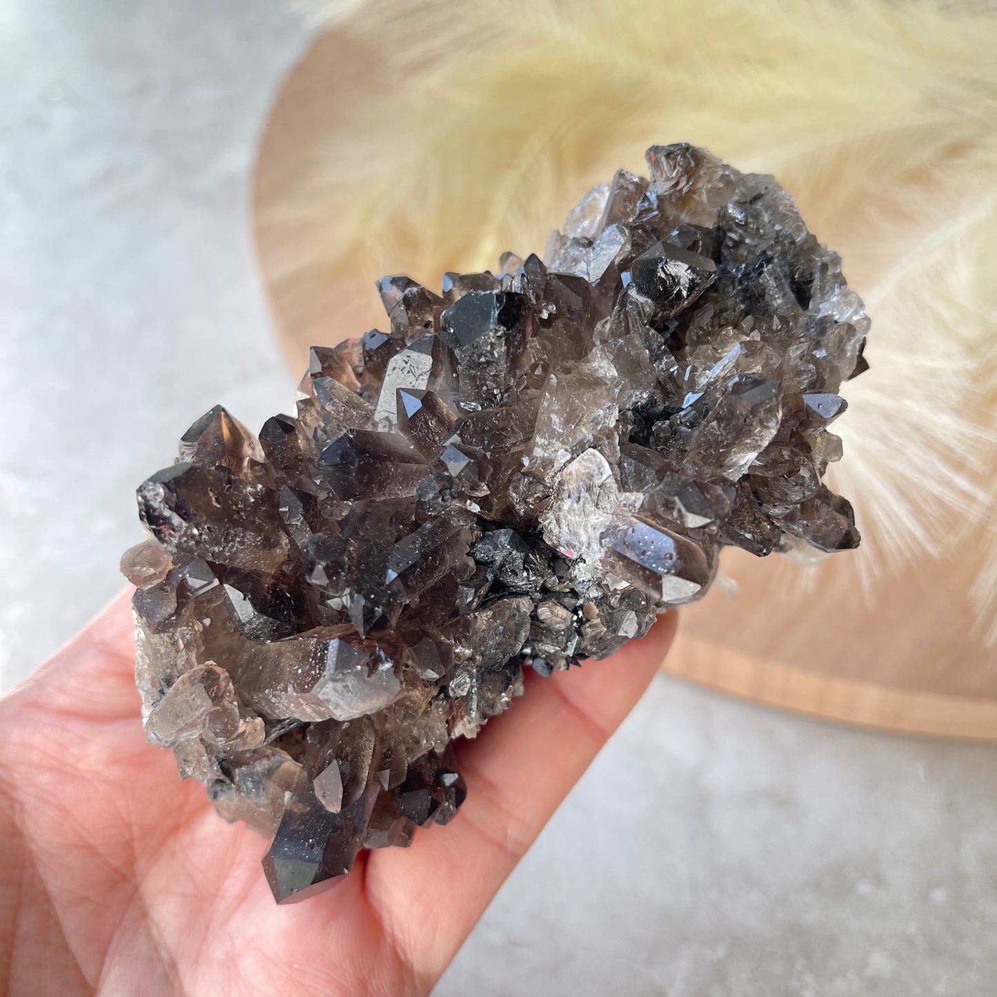 Smoky Quartz Cluster