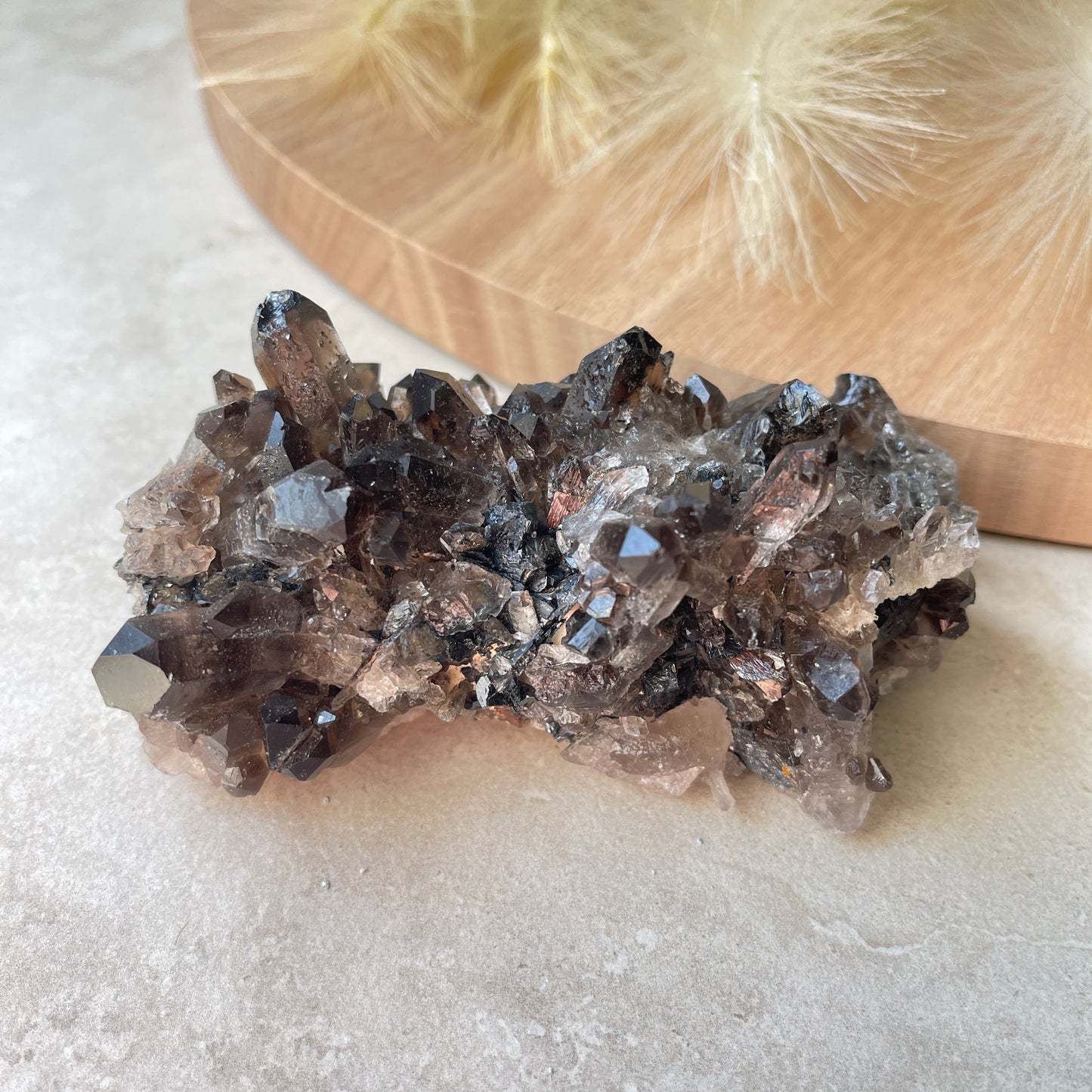 Smoky Quartz Cluster