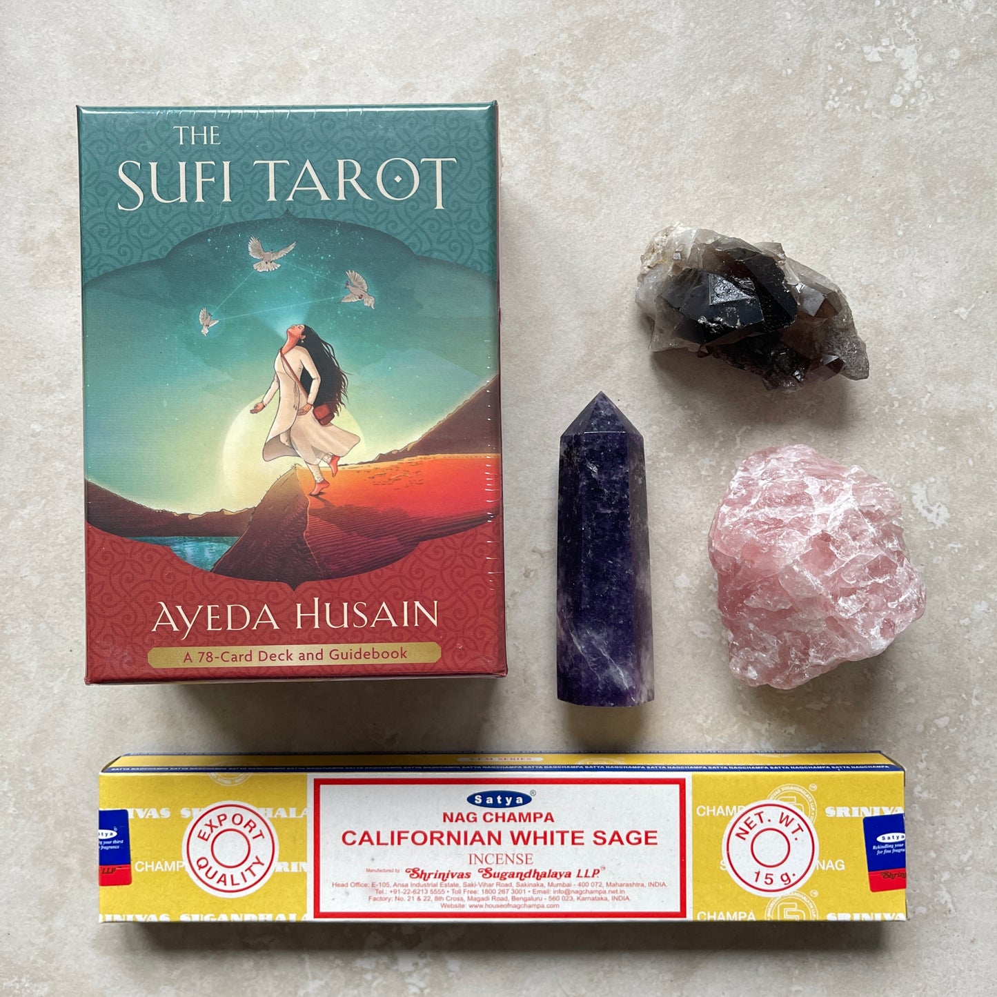 Crystal and The Sufi Tarot Card Set Gift Box Bundle