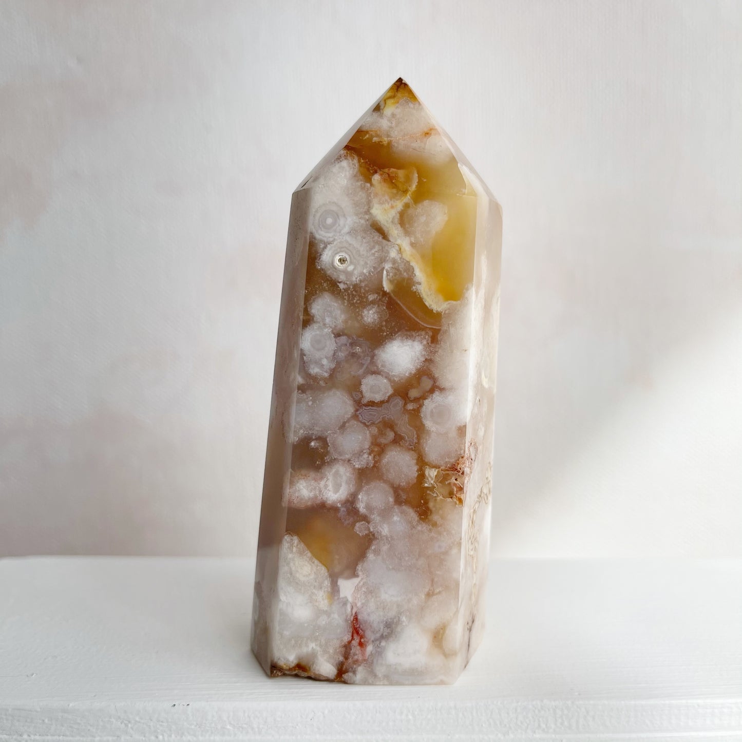 Cherry Blossom Agate Tower