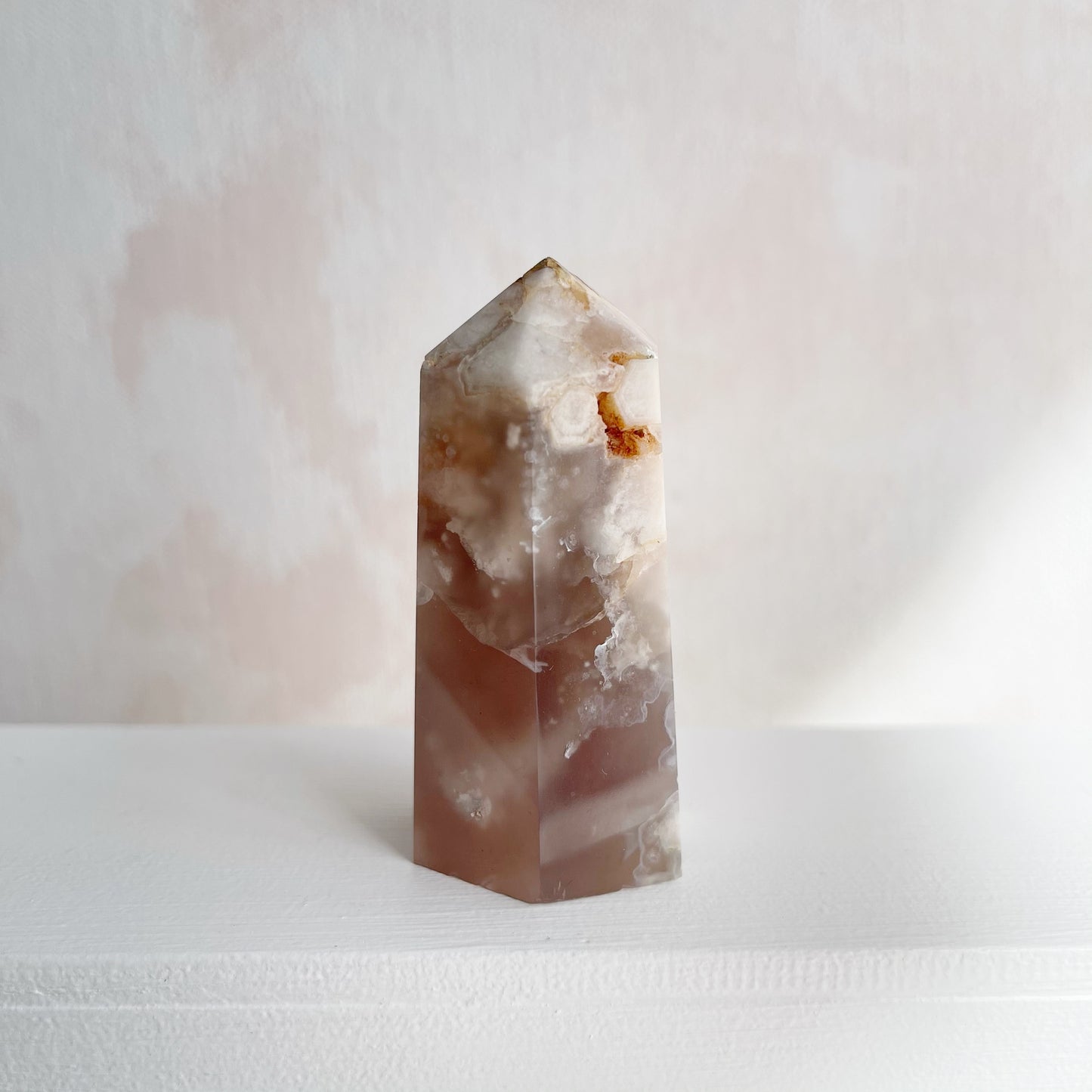 Cherry Blossom Agate Tower