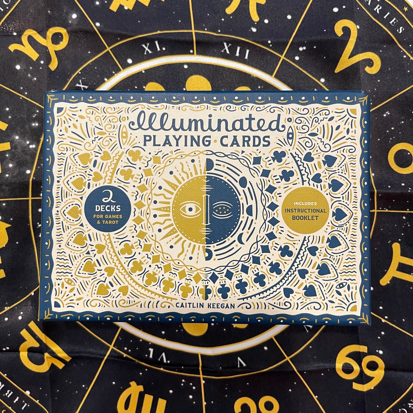 Illuminated Playing Card Set: Two Decks with Game Rules