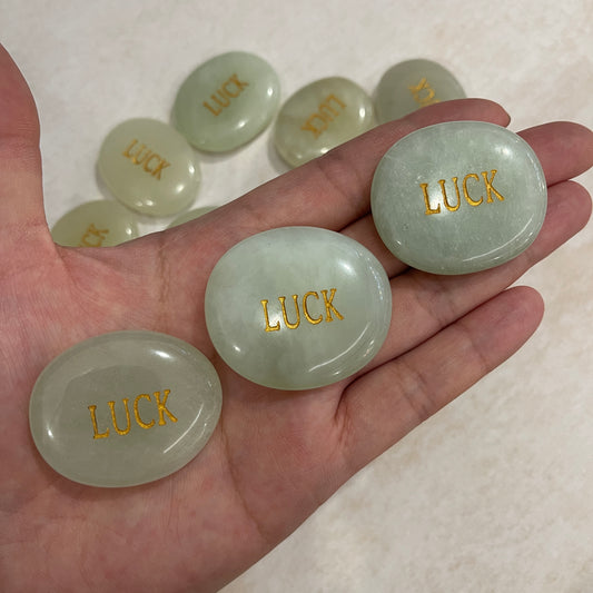 New Jade Flat Stone | Luck