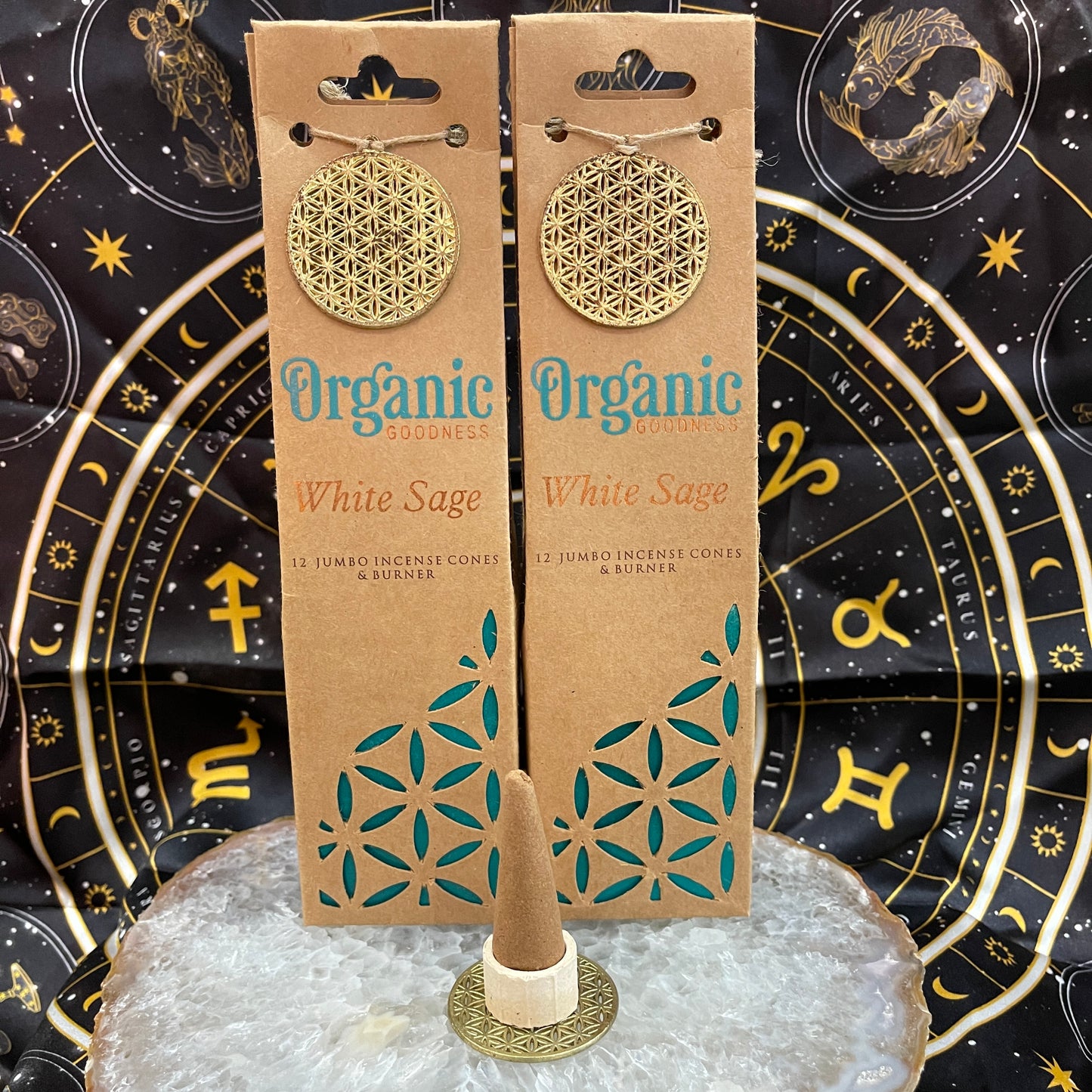 Organic Goodness Masala Incense Cones | White Sage