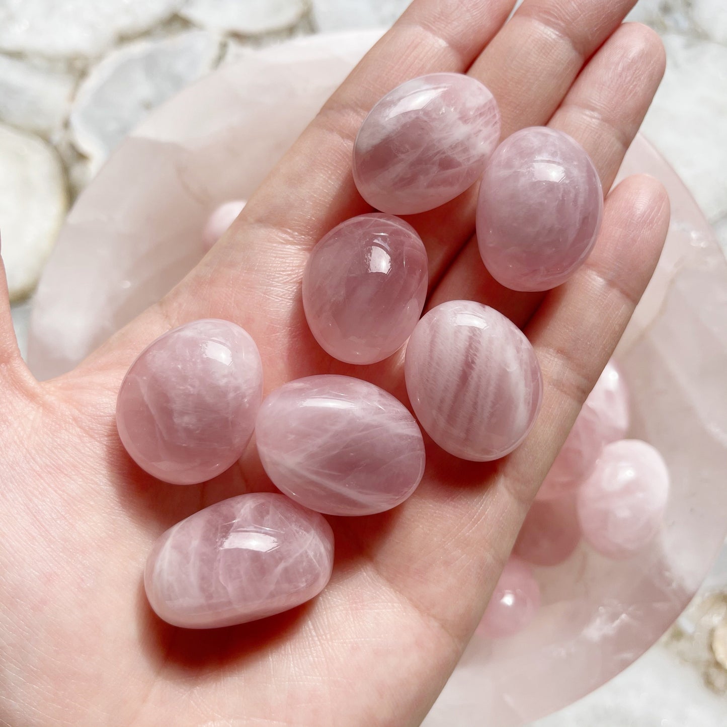 Rose Quartz Tumbles