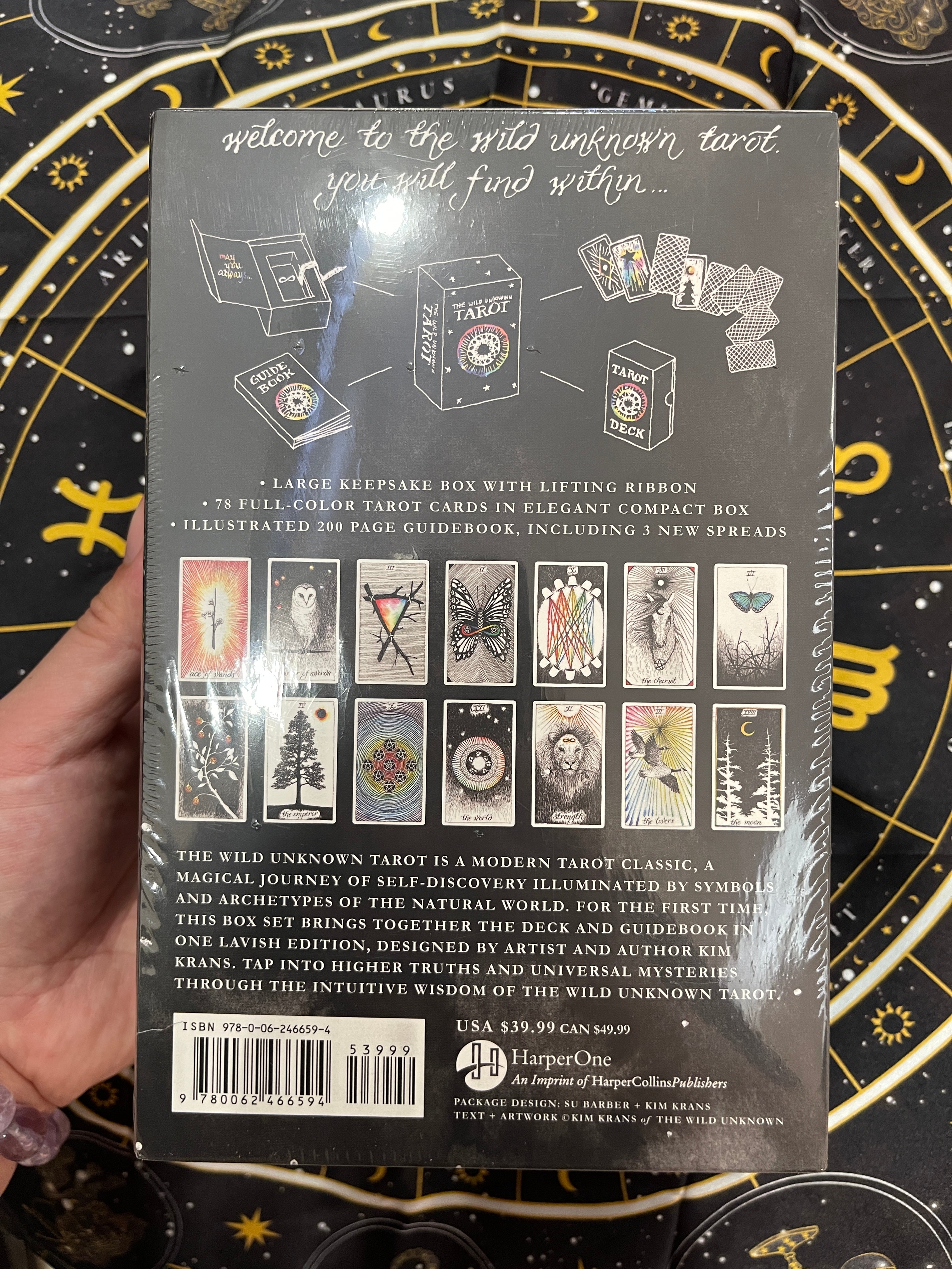 The Wild Unknown Tarot Deck back cover
