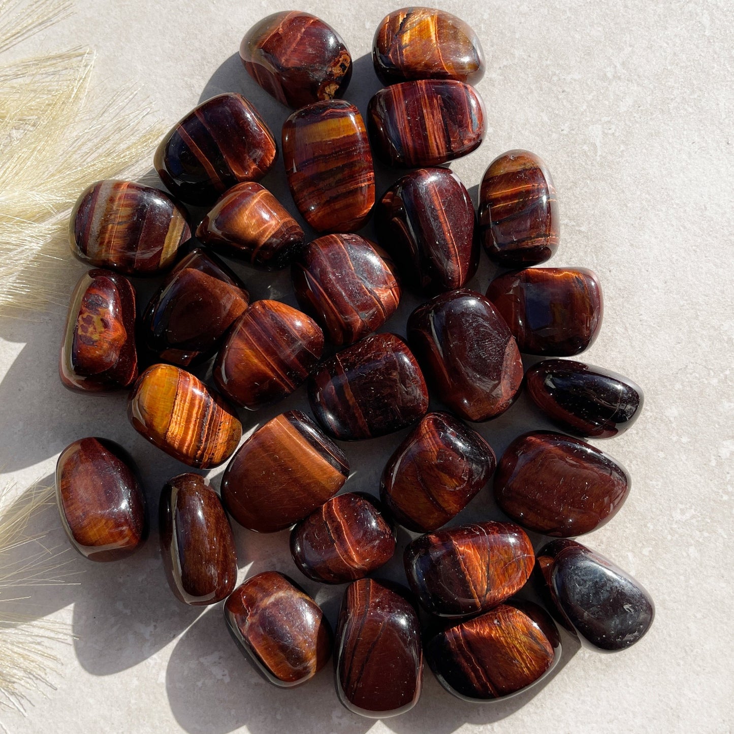 Tiger Eye Red Tumbles